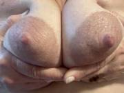 I enjoy showing my large breast and Areolas and reading all the comments!
