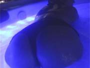 My arse in the hot tub x