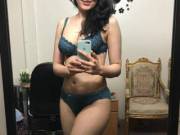 My green lingerie