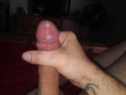 Pulling on my cock as usual