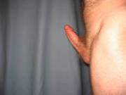 Posing with a full erection. I love seeing my, or anyone else's, cock stretching skyward.