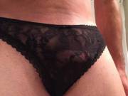 we love the black lacy panties