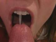 Watch for the video in a couple days and you can watch her swallow that load in our next video!