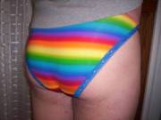 My new rainbow panties...