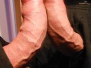 two cocks touching? No, its only my mirrored big veiny one