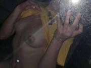 Beautiful Brunette Showing Off Her Perky Tits