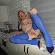 hi all
which do you prefer, all in blue or just blue stockings?
horny comments welcome
mature couple
