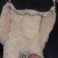 I measured the label of the slipper to show how tiny my dick is