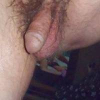 A frontal dick close up with my male fluid hanging/flowing like a thread...late April 2025. Another TG 810 camera was used.