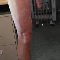 Dick looking for better company.  
Thigh bored with limp dick.
