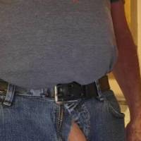 Dick in jeans