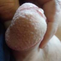 Pre cum .It's under control now. Butwhen I was younger I kept kitchen paper in my pants because  if I thought about sex I got a big wet patch.  Mad the smallest dick that hardly needs any lube gets loads