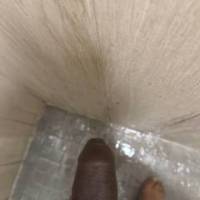 Brown dick in the shower