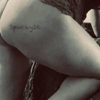 Wifey posing showing her butt