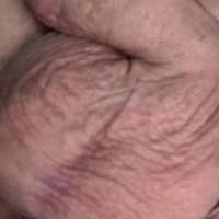 My small dick and cum filled balls. Who would like to play with them and what would you like to do to them?