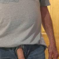 Dick in jeans