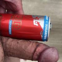 Red Bull challenge, not that big, just an average dick