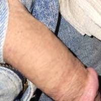 Real dick out of jeans