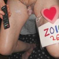 Above lower body view of my lubed smaller dick, plus I am holding a remote for my media player. A W290 camera was used.