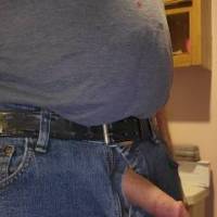 Dick and jeans