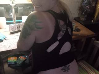 Ready to ride me outside in the garage