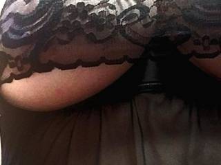 Picture that my wife sent me of her new lingerie