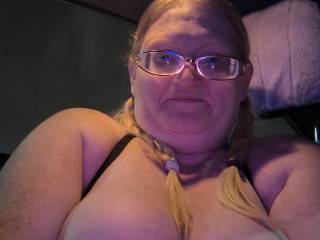 My husband took the pic. For my new bf to help him have a better night at work