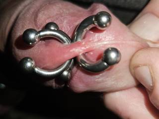 Stretching the hole so a 0 gage will fit