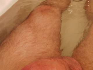 Another one in the bath. Loved rubbing my hand on it when it was throbbing. Would you rather do that for me, or what would you do to me?