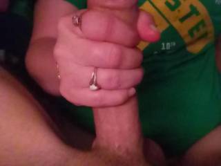 Sluts hand around my dick