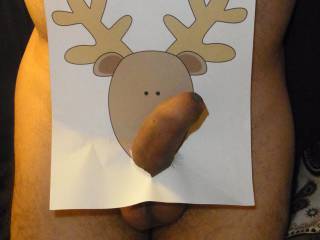Christmas greetings from a randy Rudolph!