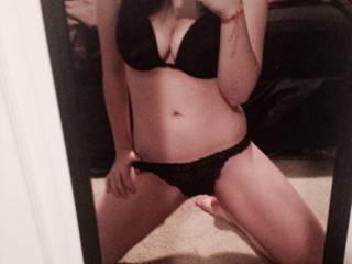 Sexy girl in her underwear showing off before I take her underwear off fuck her