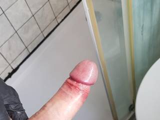 My hard cock whipped out on a job.