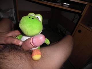 Hanging out with Yoshi