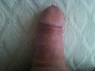 My cock lying on the pillow