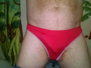 My exes red thong!