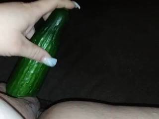 Wanted to c if u guys liked to see how deep i can take this big cucumber...tell me what ur thinking