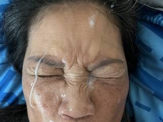 Cum rope over eye