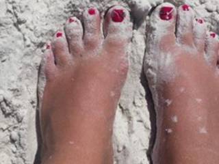 Sandy feet