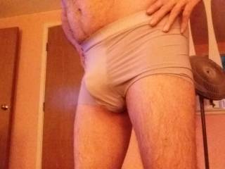Horny mature cock in undies π