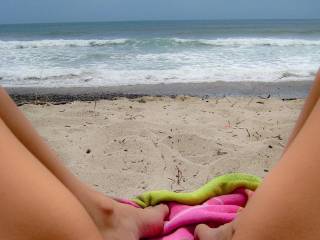 Bald at beach YUMMY VIEW