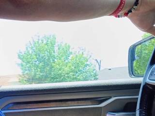 Playing with my joystick while driving