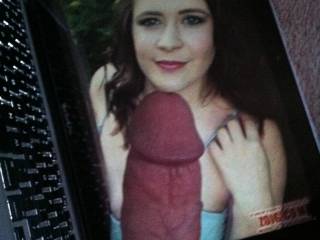Slut12321 was wondering if she gets anyone hard.  Is she kidding??  lol - Pt. 2