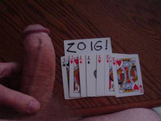 I can almost spell my screen name with cards!