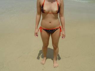 Titties at the beach.