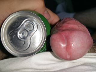 Compared to a soda can