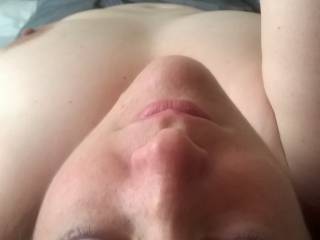 Love to cum over your pretty face and tits