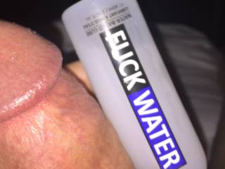 new bottle of lube for some vacation fun with wife