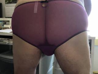 I just wanted to share a view of my ass in hot panties.