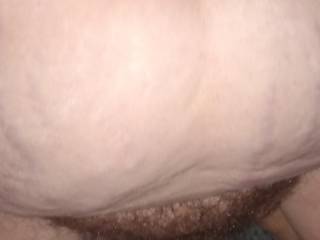 Cannot get enough of her big belly & hairy pussy